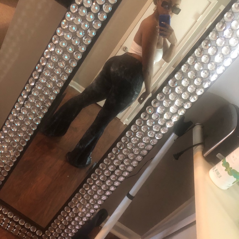 Tie dye flare pants